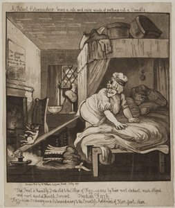 En patentslukker, der er en sikker og nem tilstand Slukke et stearinlys, 1801 (akvatint) af John Nixon