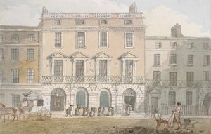 Freemasons Hall and Tavern, Great Queen Street, ca. 1800 (wc på papir) af John Nixon