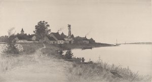Uden titel kystscene, 1891. af John O. Anderson