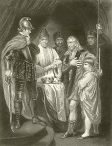Balliol afgiver sin krone til Edward I af John Opie