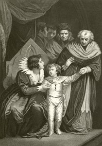 Elizabeth Woodville overgiver sin søn af John Opie