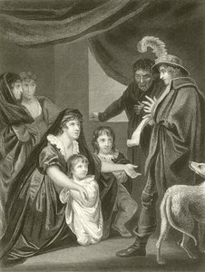 Lady Elizabeth Gray beder Edward IV om at beskytte sine børn