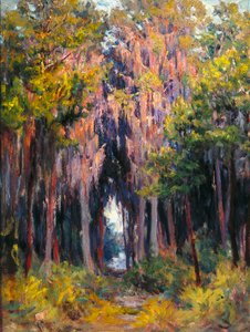 Hanging Moss, St. Petersburg (olie på lærred)
