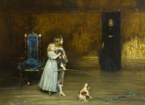 Scene fra Walter Scotts roman 