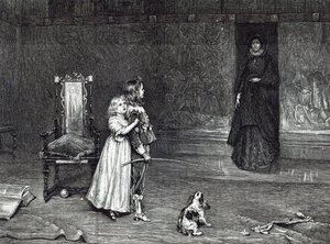 Grevinden af Derbys udseende i det gyldne rum, scene fra Scotts 
