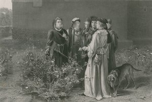 Scenen i tempelhaven, Kong Henrik VI, første del af John Pettie