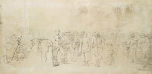 A Scotch Fair, ca. 1847 (blyant) af John Phillip