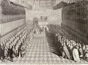 Kroning af William III i Westminster Abbey, London, 1689, c1689