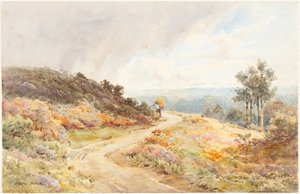 Autumn (akvarel over grafit på vævet papir) af John Powell