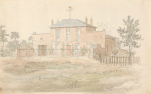 Hus med vejrhane af John Preston Neale