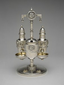 Hjulsæt, ca. 1862-1871 (sølv med forgyldt sølv) af John R. (attr.to) Wendt