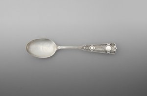 Teske (en af et par), ca. 1860-90 (sølv) af John R. Wendt