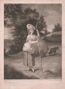 En Dame ved Høslæt af John Raphael Smith