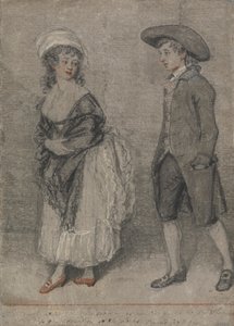Han går efter hende straks som en okse går til slagtning (Ordsprogene, kapitel VII, vers 22) af John Raphael Smith