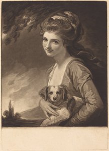 Lady Hamilton as Nature, udgivet 1784. af John Raphael Smith