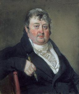 Portræt af Julius Caesar Ibbetson (1759-1817) (pastel på papir) af John Raphael Smith