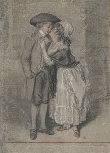 Så hun fangede ham og kyssede ham (Ordsprogene, kapitel VII, vers 13) af John Raphael Smith