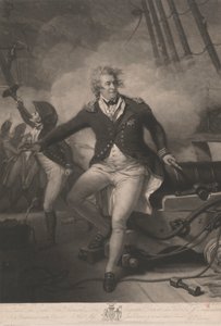 Den ærede admiral Lord Viscount Duncan, når den sejrede fra Camperdown af John Raphael Smith