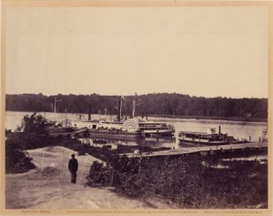 Medicinsk forsyningsbåd, Appomattox Landing, Virginia, fra Gardner