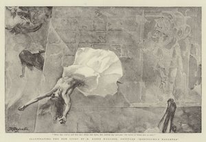 Illustrerer den nye historie af H Rider Haggard, med titlen Montezumas datter