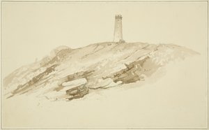 Fyr på Flade Holm af John Reverend Eden