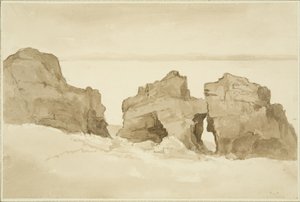 Klipper på nordsiden af Flat Holm [Castle Rock]