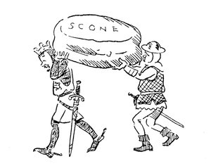 Kong Edward I stjæler Stone of Scone af John Reynolds