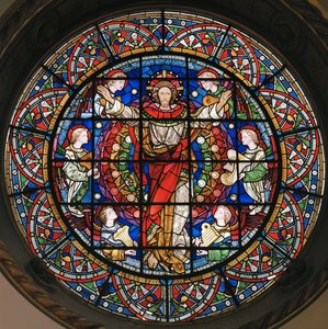 Kristus i majestæt, 1859 (farvet glas)