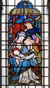 The Nativity, 1859 (farvet glas)