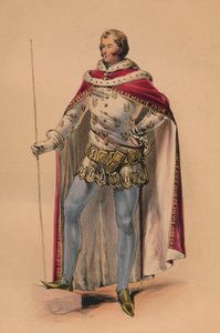 Gæst i kostume til dronning Victorias Bal Costumé, 12. maj 1842, 1843.