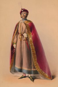 Gæst i kostume til dronning Victorias Bal Costumé, 12. maj 1842, 1843.