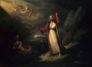 Kristus fristet af Djævelen, 1818.