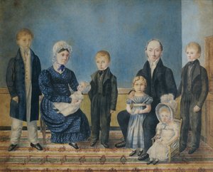 Portræt af en familie