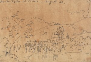 I villaen i Portici den 30. august af John Robert Cozens