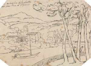 Mellem Ambrogiana og La Lastra af John Robert Cozens