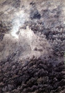 Mellem Bolzano og Trent (blyant, akvarel og vask på papir) af John Robert Cozens