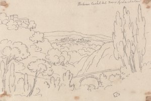 Mellem Castel del Bosco og La Scala af John Robert Cozens