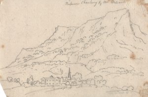 Mellem Chamberg og Mt. Meliant af John Robert Cozens