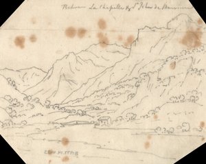 Mellem La Chapelle og St. John de Maurienne af John Robert Cozens