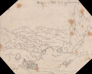 Mellem Saint-Thibaud-de-Couz og Chambery af John Robert Cozens