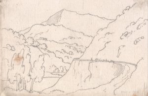 Mellem Tavarnelle og Capriano af John Robert Cozens