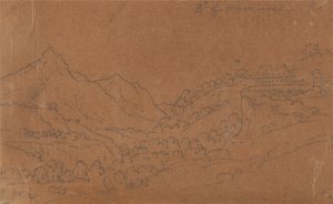 Bramaner fra Mauriennerne af John Robert Cozens