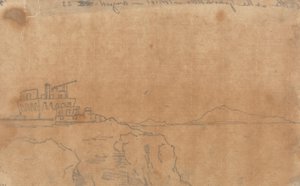 Slot ved Granatello, Portici, 23. august af John Robert Cozens