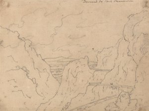 Nedstigning til Pont de Beauvoisin af John Robert Cozens
