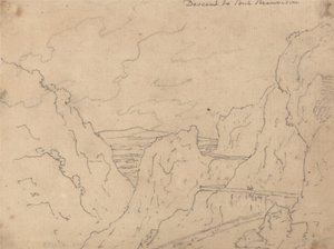 Nedstigning til Pont de Beauvoisin af John Robert Cozens