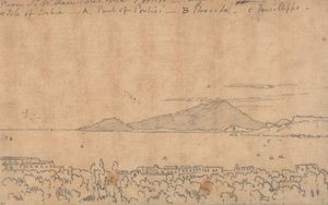 Fra Sir W. Hamiltons villa, Portici, 12. august af John Robert Cozens
