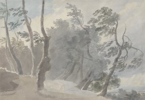 Galleria di Sopra, Albano (grafit og w/c på papir) af John Robert Cozens