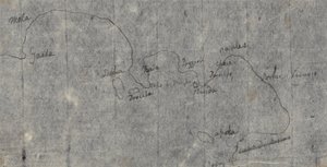 Kort over Napoli-bugten af John Robert Cozens