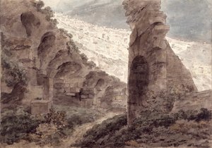 Interiør af Colosseum, 1778 af John Robert Cozens