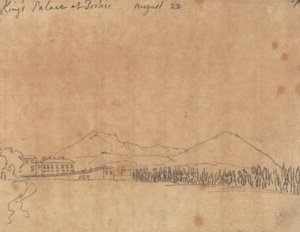 Kongens Palads i Portici, 28. august af John Robert Cozens